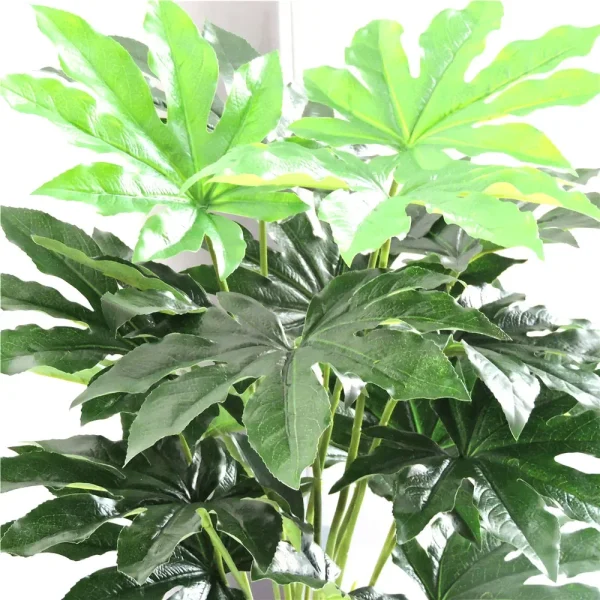 Latex Fabric Large Tree Artificial Plant Pachira Bamboo Tree Party Office Furniture Wedding Home Decor Fake Foliage - Image 3