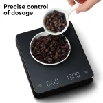 Digital Mini coffee scale for Kitchen LED Screen Espresso USB 3kg Max.Weighing 0.1g High Precision,Pocket Precision in Oz/ml/g