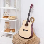 Acoustic Guitar for Beginners - 38/41 Inch Solid Wood, Student/Teen, Self-Learning