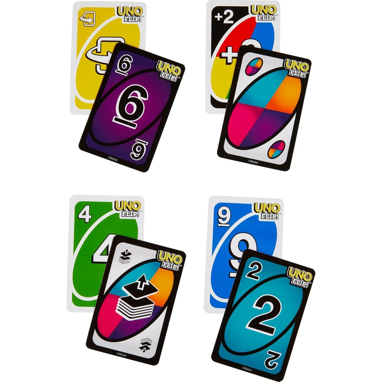 kf-S3fa7e3df2e4a4f3e87e522cbb1e668aeA 100% Original Mattel UNO Flip Card Game Deck Poker 112 Cards with Character Images Geunine Brand Christmas Gifts Table Games - Image 1