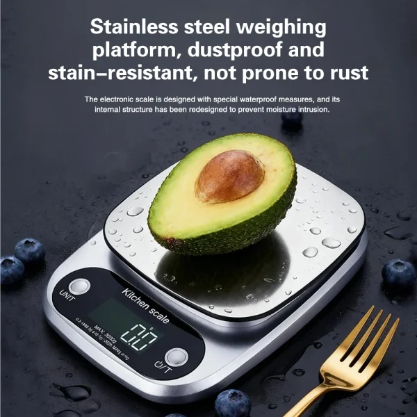 10kg High-Precision Digital Scale Portable Kitchen Scale for Home Use Digital Food Baking Scale & Jewelry Weighing Device - Image 6