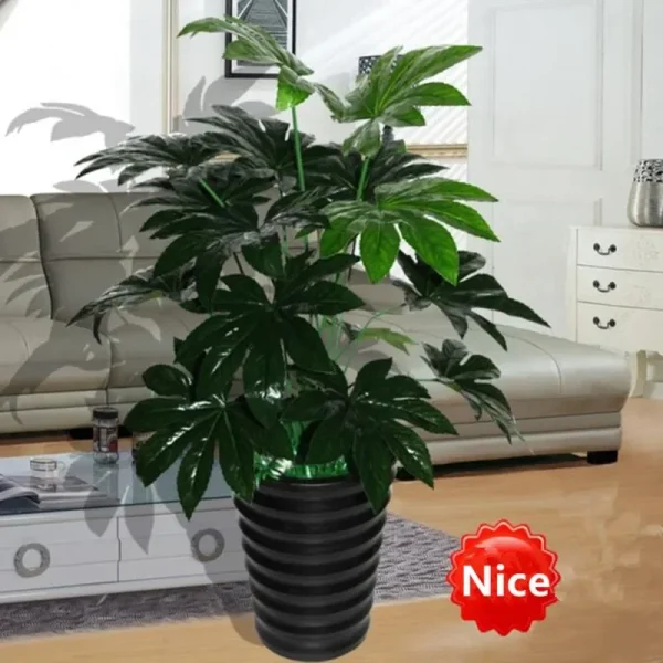 Latex Fabric Large Tree Artificial Plant Pachira Bamboo Tree Party Office Furniture Wedding Home Decor Fake Foliage - Image 2