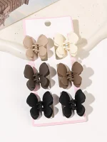 6 Pcs Small Butterfly Hair Clips,No Slip Colorful Clips Accessories for Girls and Women Thin and Medium Hair
