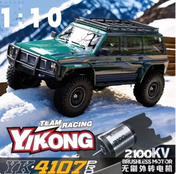 New Yk4107 Pro 1/10 Rc Remote Control Brushless 4-Wheel Drive Differential Lock Climbing Vehicle Off-Road Vehicle RC Toy Gifts - Image 2