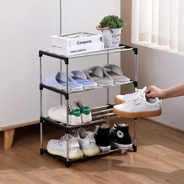 3/4 Shoe Rack Multi Layered And Space Saving Shoe Rack For Simple Household Storage And Storage Three And Four Layer Shoe Racks - Image 3
