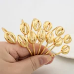 Simple Vintage Water Drop Open Cuff Bangles for Women 2025 Trend Shell Jewellery Geometric Arm Bracelet Aesthetic Jewelry Gifts
