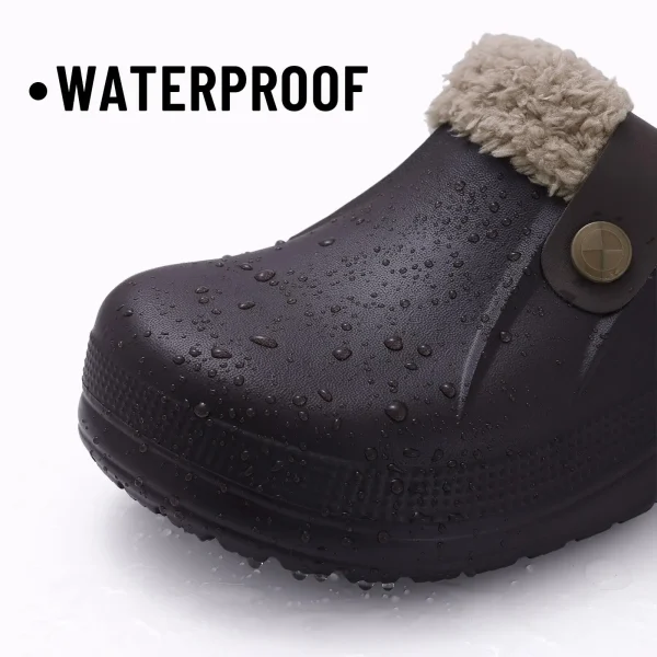 Asgard Winter Fur Furry For Men Slipper Outdoor Fashion Waterproof Plush Cotton Slippers Indoor Warm Cozy Non-slip Home Shoes - Image 4