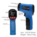 Infrared Non-Contact Digital Thermometer Handheld High-Precision Temperature Sernsor Industrial Kitchen Pyrometer Gun - Image 3