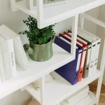 IRONCK Bookshelves and Bookcases 6-Shelf Etagere Bookcase, Industrial Open Display Shelves Geometric Bookcase with Sturdy Frame - Image 3