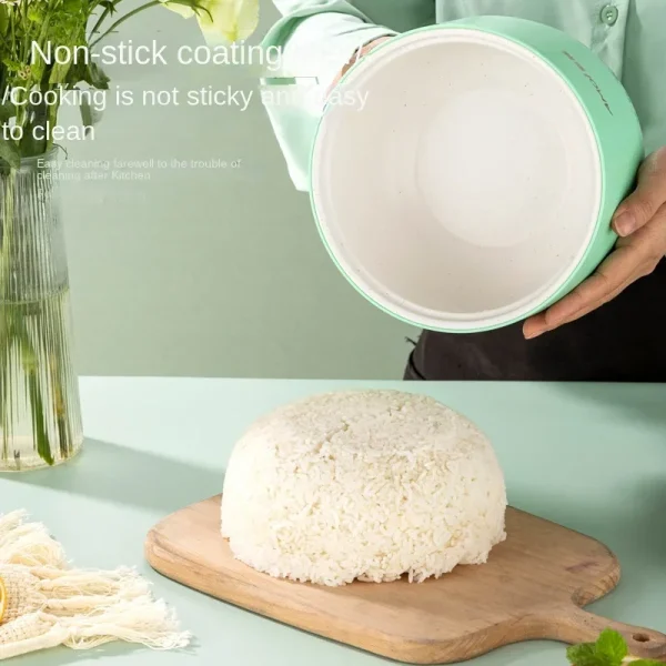 Mini rice cooker for 1-2 people, smart small multifunctional non stick electric rice cooker for home use - Image 5