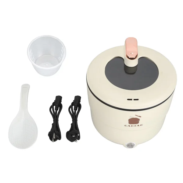 Electric Rice Cooker 1.8L Double Layers Anti Scald Anti Stick Electric Cooking Pot for Noodles Soup Stewing Steaming - Image 2