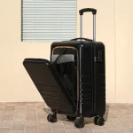 New Travel suitcases with wheels rolling Luggage Female front open trolley case boarding case 20''suitcase 10 kg airplane wheel