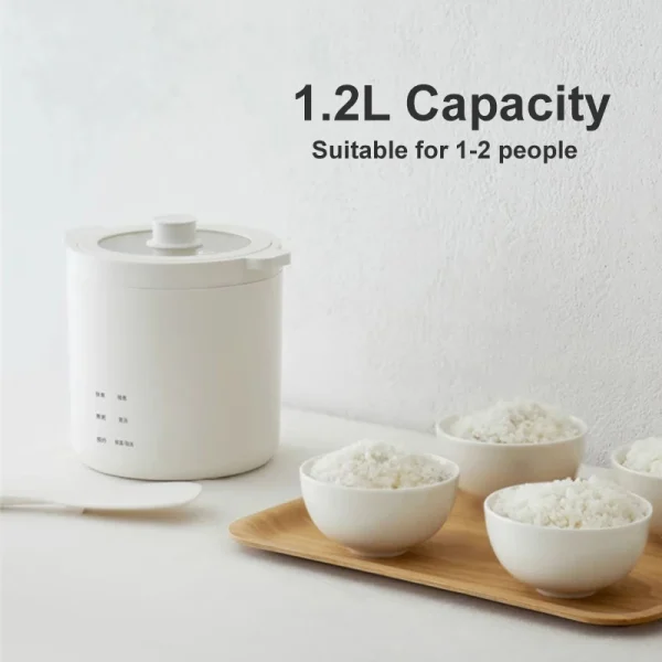 Olayks 1.2L Electric Rice Cooker Ceramic Glaze Liner Mini Electric Cooker Fast Cooking Multifunctional Kitchen Appliances 220V - Image 3