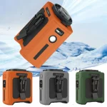 10000mAh Portable Waist Fan LED Lighting Hanging Neck Fan with Power Bank 5 Speed Strong Airflow Cooling Fan for Outdoor Working - Image 2