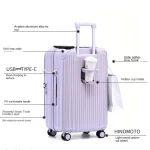 20/24/28'' New Front-Opening Side-Access Expandable Trolley Suitcase PC Travel Luggage with Dual Charging Ports 20-inch Carry-On - Image 2