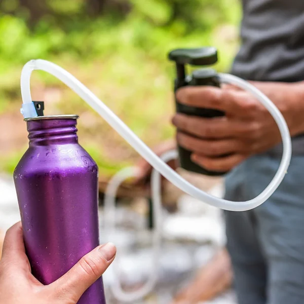 Drinking Water Purifier Portable Water Filter Pump Hand Operated Survival Water Filter 1400ml/min for Survival Emergency - Image 5