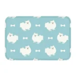 Cute Little Dog Pomeranian Doorstep Mat Carpet Living Room Bedroom Kitchen Anti Slip Rug Home Decoration - Image 2