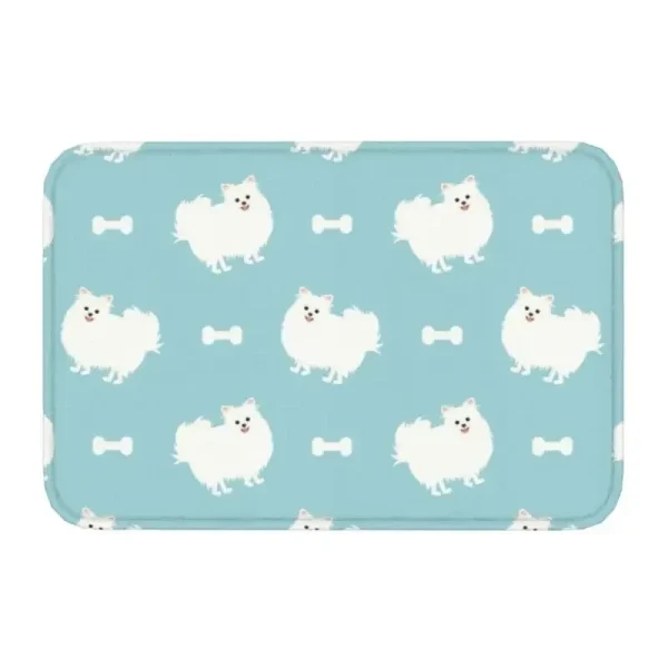 Cute Little Dog Pomeranian Doorstep Mat Carpet Living Room Bedroom Kitchen Anti Slip Rug Home Decoration - Image 2