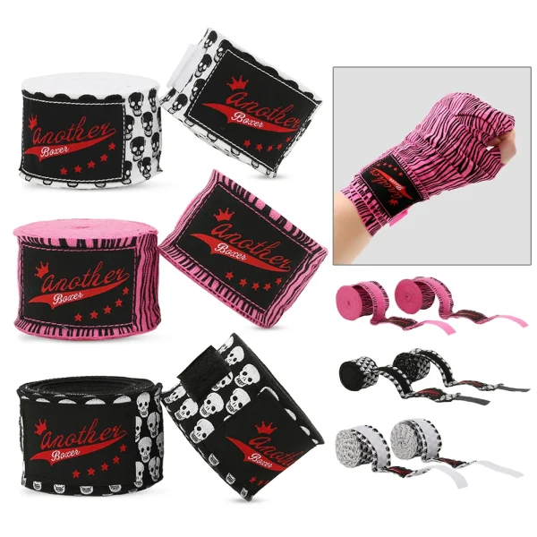 3/5M Boxing Hand Wraps Breathable Kickboxing Hand Wrap Printing Muay Thai Hand Bandage for Kickboxing Muay Thai & MMA - Image 3