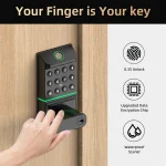 Viladepot Smart Lock Fingerprint Door Lock TYPE-C Interface App Control Passcode Unlock Electronic Touchscreen Keypad Handle - Image 4