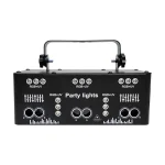 HCWE 21 LENS DJ Disco Beam Patterns Stage Laser Light Projector Party Lights UV LED Strobe Sound Party Holiday Wedding Articles - Image 4