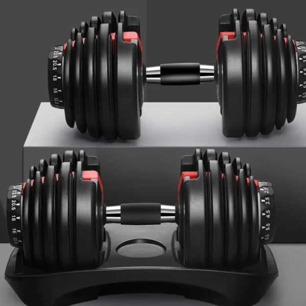 5–52.5 Lbs Adjustable Dumbbells Free Weights Dumbbells 24KG for Men Women Gym Equipment for Home Strength Training Equipment - Image 3