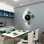 22" Marble Wall Clock Nordic Style Creative Luxury Wall Clock Silent Non-Ticking Silent Battery Operated Living Room Mid Century - Image 2