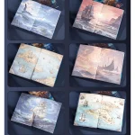 Sail of Dreams, hardcover notebook full-color illustrations inner pages , bronzing craft cover，Literary Diary - Image 5