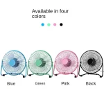 Usb Small Fan 4/6/8 Inch Iron Office Dormitory Mini Rotating Fan Portable Bass Electric Fan Home Office Supplies - Image 4