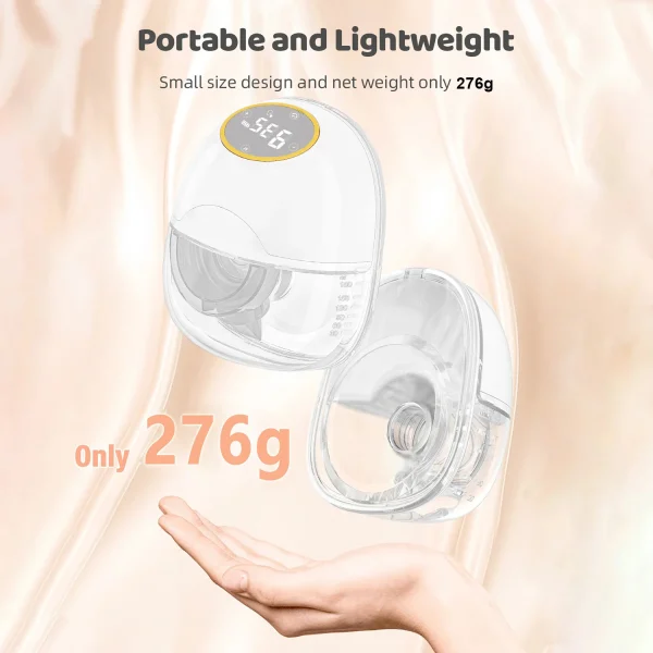 1PCS Electric Wearable Breast Pump Portable Breast Milk Collection Hands-free Automatic Smart Breast Pump Home Travel - Image 5