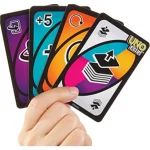 100% Original Mattel UNO Flip Card Game Deck Poker 112 Cards with Character Images Geunine Brand Christmas Gifts Table Games - Image 2