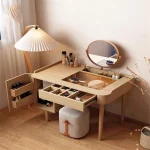 Vintage Wood Dressing Table Cosmetics Beauty Girl Women Dressing Table Makeup Chair Bedroom Mesa De Maquillaje Home Furniture