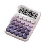 Mechanical Switch Calculator Portable Retro Round Keys 6x4.5inch 15° Tilt Screen for Office Market Durable Multifunctional - Image 2