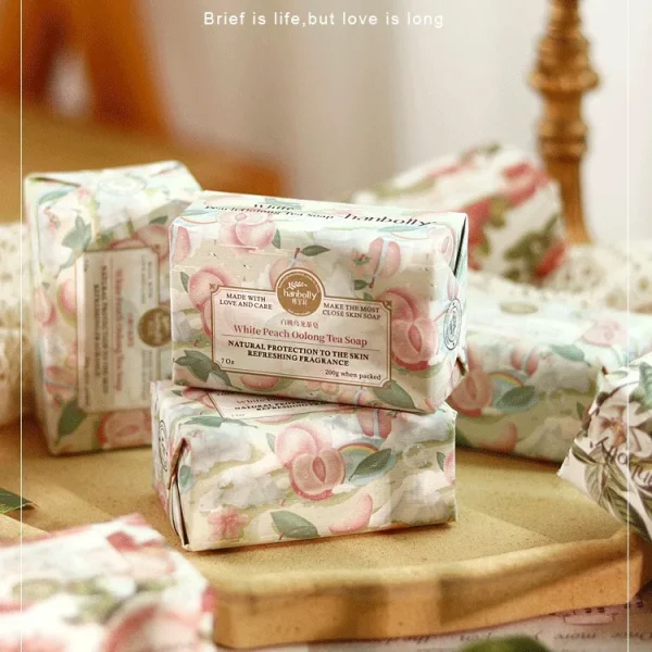 Flower-fragranced Soap Aroma 200g Essential Oil Soap Handmade Soap For Body Cleansing Gift Wedding Party Favors - Image 2