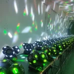200W Stage Projector Three Heads RGBW 3in1 LED Laser Beam Rotating Moving Head Lights DMX512 for Nightclub Disco Party - Image 4
