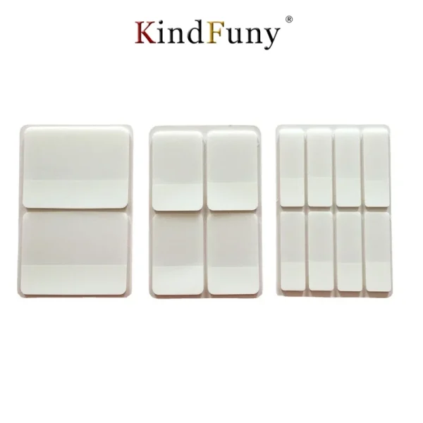 80/160 Pages Frosted Simple Pure White Index Stickers Transparent Label Stickers DIY Sticky Notes Office School Supplies - Image 2