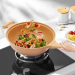 Micro Pressure Cooker with Steamer Basket, 32cm Clay Color Non-Stick Cooking Pot, Dishwasher Safe, Multi-Purpose Kitchen Pot - Image 2