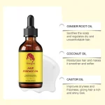 Scalp Repairing Hair Serum Herbal Rosemary Castor Oil Hair Booster Dense Essential Oil Prevent Hair Loss Soft Smoothing Hair Oil - Image 5