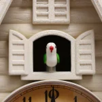 White Cuckoo Wall Clock Antique Battery Operated Creative Wall Clock 12.8*4.33*27.2in - Image 3