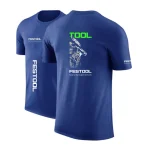 Festool Tools 2024 New Men's Quick Dry Ordinary Thin Short Sleeve Sport T Shirt Fitness Breathable Versatile Sportswears
