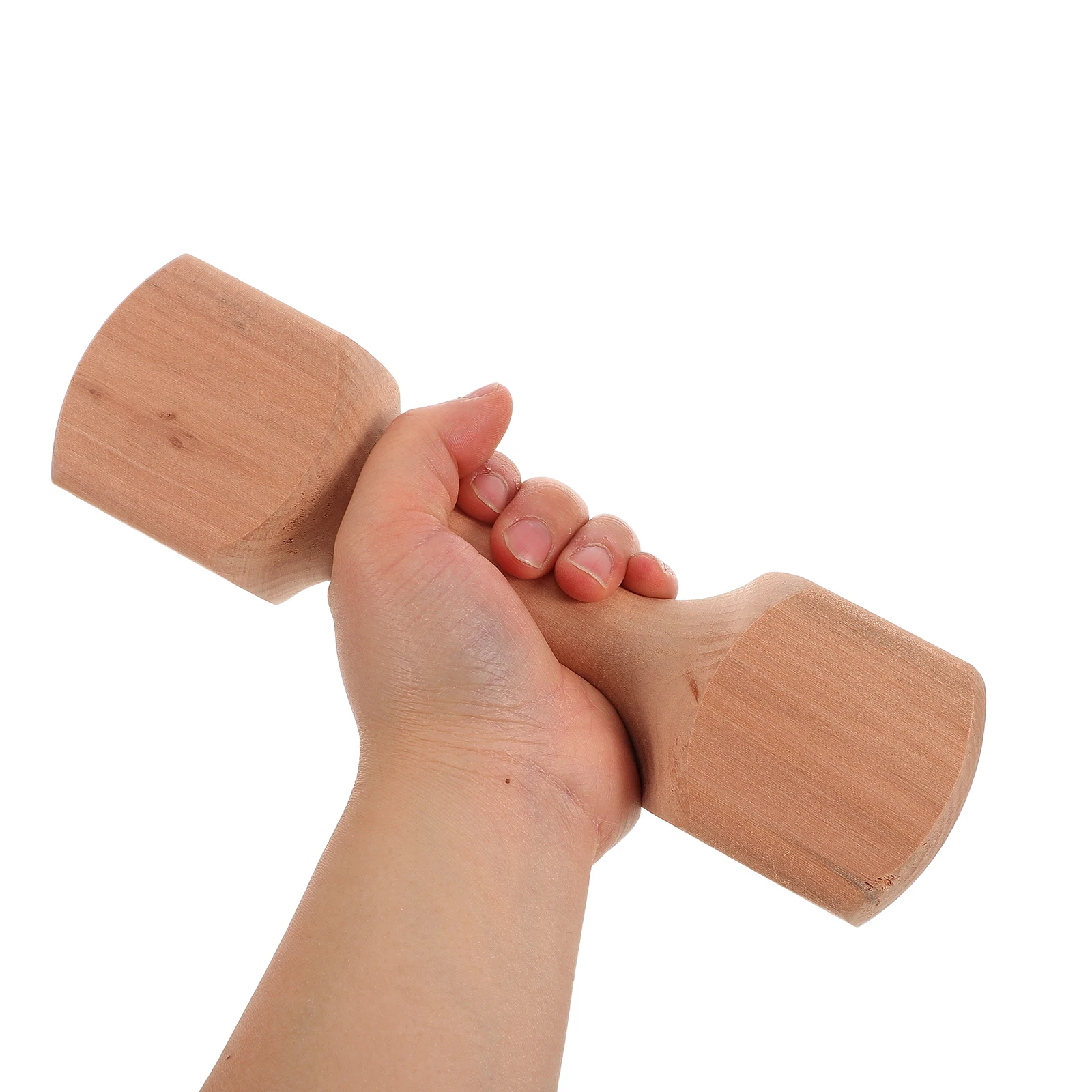 kf-S6298b7925d6d49849095ce080be7905eM Kids Dumbbells Wooden Baby Weights for Early Fitness Fun Design Promotes Balance Strength Control Home Kindergarten - Image 1