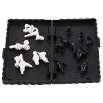 1 Box Of Foldable Magnetic International Chess Set With Plastic Chessboard Board Game , Ideal Tabletop Game For Family Gathering - Image 3