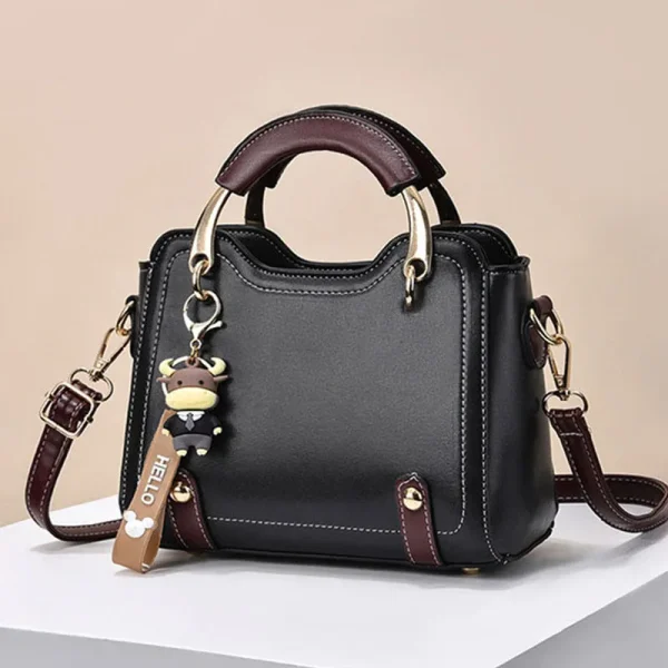 Woman shoulder bag Large capacity Handbag for Women Crossbody bag Lychee pattern Portable bucket bag ladies messenger bags - Image 2