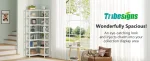 TRIBESIGNS WAY TO ORIGIN 7 Shelf Corner Bookcase, Industrial Corner Bookshelf, 7-Tier Tall Corner Shelf Storage Display Rack - Image 4