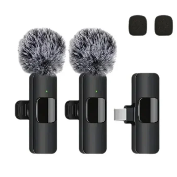 Lavalier Microphone 2.4G Wireless Portable Audio Video Recording Mini Mic for iPhone Android Live Broadcast Gaming Phone - Image 2
