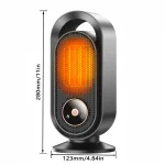 Electric Indoor Room Heater PTC Fast Heating Quiet Touch Control 3-Level Heat Settings up to 1500W Energy Saving Safety for Bedrooms - Image 3