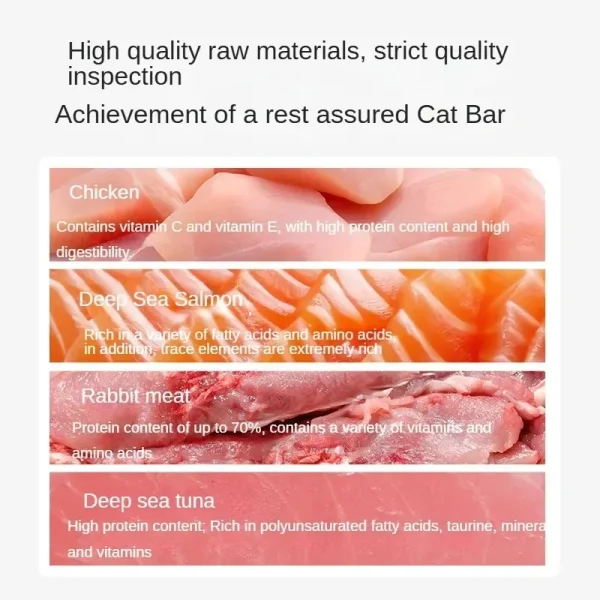 Pet Treats Interactive Rewards Salmon Cat Food Kitty Snacks Cat Fattening Cheeks Cat Staple Food Cat Snacks Training Reward - Image 3
