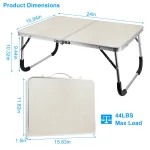 Outdoor Camping Small Table Portable Folding Laptop Computer Desk Lightweight Bed Reading Tables Foldable Gaming Study Table - Image 2