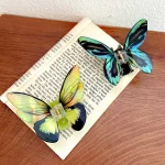 High-end simulated butterfly hair clip, temperament, beautiful headwear, hairpin, back of the head, hair, shark clip hairdress - Image 3