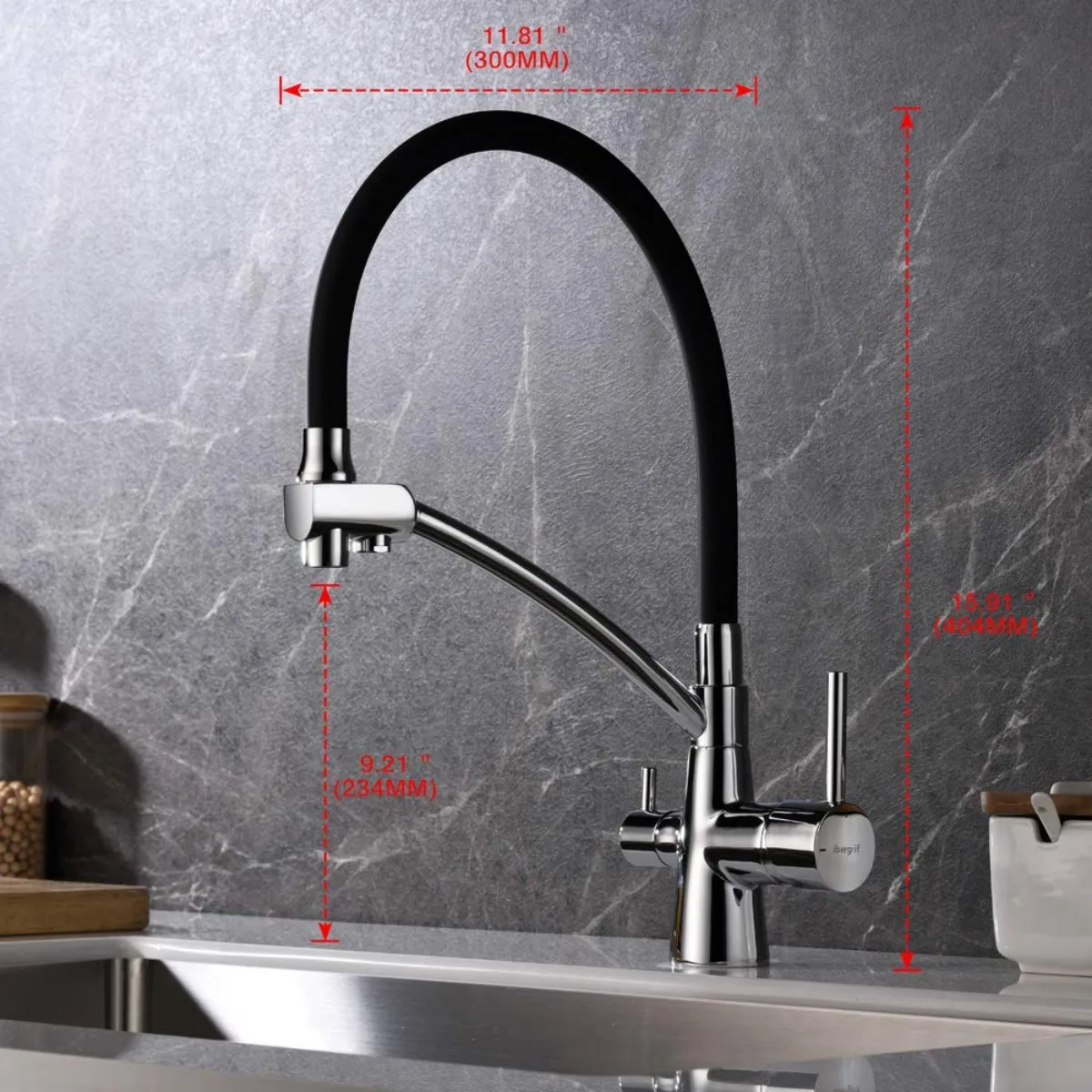 kf-S6e9e512e0a76448c83402807806e10bbj Kitchen Modern Copper Faucet Purification Drinking Water Pull-Out Sink Hot and Cold Pure Water Direct Drinking Faucet - Image 1